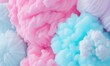 Pink and blue cotton candy background
