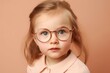 © nsit0108 - Little cute girl glasses. Generate Ai