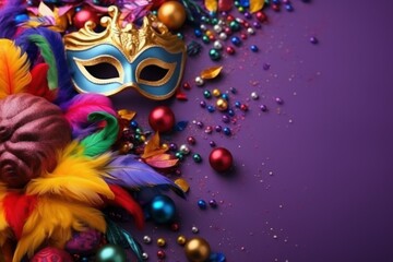 Mardi gras carnival day. Generate Ai