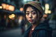 © MiraCle72 - Young Japanese woman on the street of Tokyo, created with generative AI