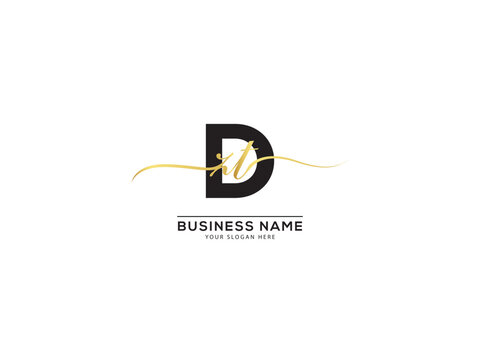 Minimalist Dzt Luxury Logo Vector Template For Your Company