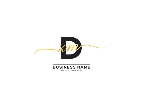 Minimalist Dzm Luxury Logo Vector Template For Your Company
