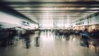 © iridescentstreet - Busy airport terminal. Generative AI