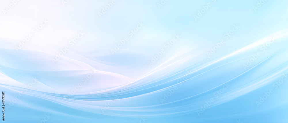 Abstract blue background with waves and curves. 21 to 9 aspect ratio ...