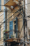Fototapeta Na drzwi - Close up of old facades in the Achrafieh district in Beirut