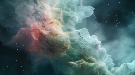 Wall Mural - colourful space galaxy nebula  night cosmos, abstract, fictional
