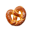 Soft pretzel isolated on transparent or white background, png