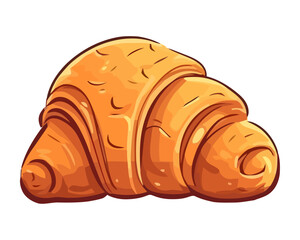 Wall Mural - French croissant, gourmet baked snack