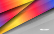 Abstract overlap layer papercut gradient background vector