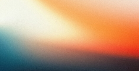 vibrant grainy gradient background orange white blue teal blurred noise texture header poster banner