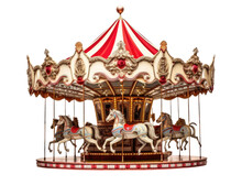 Carousel Isolated On Transparent Background - Generative AI  
