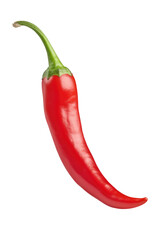 Wall Mural - chili pepper isolated on transparent background - generative ai