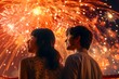 © CrioStudio - 花火を見上げるカップル　with generative ai