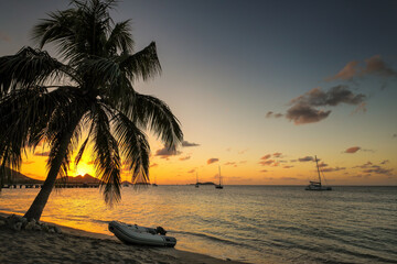 Wall Mural - Sunset over Hillsborough Bay, Carriacou Island, Grenada.