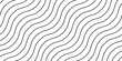 © vika_k - Wavy lines seamless pattern. Undulate stripes repeating background. Black and white diagonal waves texture. Bent and curved linear wallpaper. Textile and guilloche swatch design template. Vector