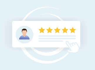 Fototapete - unlock business growth with user reviews. boost satisfaction with feedback and ratings. customer exp
