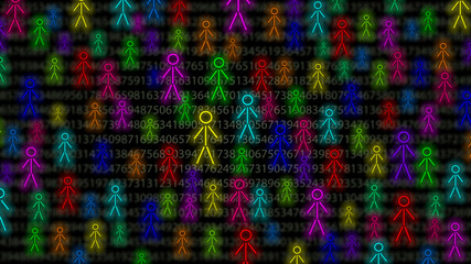 a header image of numbers and stickman figures representing the people contained in the data of busi