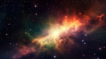 Wall Mural - stary night cosmos. universe science astronomy. colorful space galaxy cloud nebula. generative ai fo