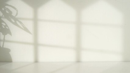 Aufkleber - empty room with window shadow