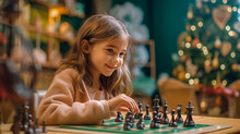 Child Plays Chess - Ai Generative