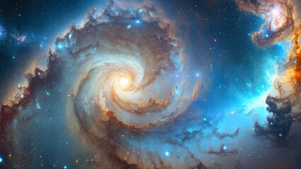 Wall Mural - Galaxy in deep space