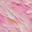 Pastel Pink Color Oil Paint Strokes On Canvas . Seamless Background. Generative AI