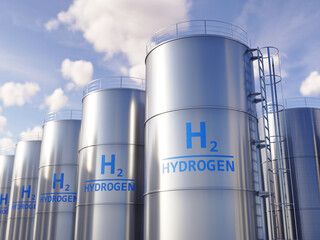 modern hydrogen tanks storage for renewable energy - hydrogen renewable energy production for solar 