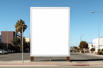 Poster - Outdoor advertising poster street billboard. Generate Ai