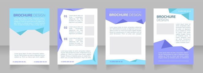 Beginning tuition business blank brochure layout design. Tutoring service. Vertical poster template set with empty copy space for text. Premade corporate reports collection. Editable flyer paper pages