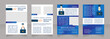 © IMG visuals icons - Human resource department guide blank brochure layout design. Vertical poster template set with empty copy space for text. Premade corporate reports collection. Editable flyer 4 paper pages