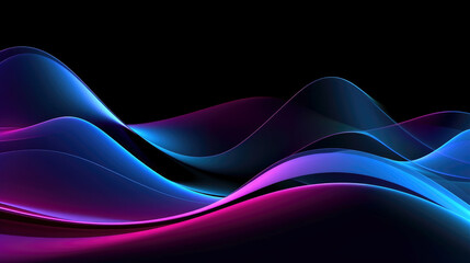 Wall Mural - Abstract colorful waves pattern and abstract wavy waves. Neon color palette. Generative AI