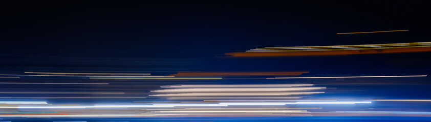 Wall Mural - Abstract motion light trails