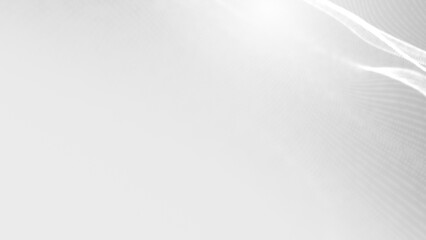 Poster - Dot white gray wave light technology texture background. Abstract big data digital concept. 3d rendering.
