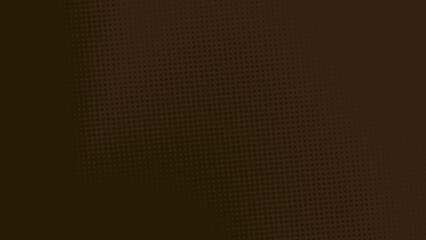 Poster - Abstract dots halftone brown dark color pattern gradient texture background.