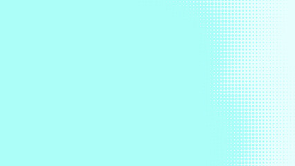Poster - Dots halftone white blue and green color pattern gradient texture background.