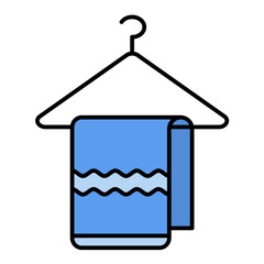 Sticker - Towel Hanger Line Color Icon