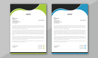 Wall Mural - abstract letterhead design modern business letterhead design template. modern company letterhead tem