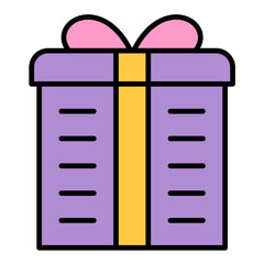 Poster - Gift Line Color Icon