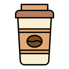 Poster - Coffee Line Color Icon