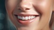 © Gethuk_Studio - close up crop half face woman, dental smile white teeth