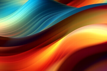 Wall Mural - 3D rendering abstract colorful background banner or wallpaper, visual graphic element