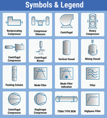 Vector Illustration for Symbols Legends