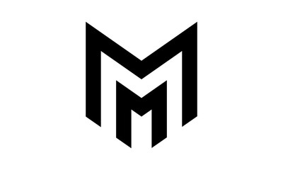 Poster - Abstract Initial Letter M Logo