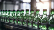 クリーンな光工場でペットボトル飲料をボトリングするラインGenerativeAI