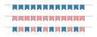 © Li Artis - Bunting garland set with American flag for USA independence day. Isolated vector and PNG illustration on transparent background.