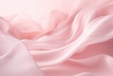 Fototapeta Londyn -  a soft pink background with a smooth, flowing fabric design in the center of the image is a soft pink background with a smooth, flowing fabric design in the middle.  generative ai
