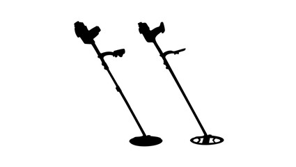 metal detector silhouette