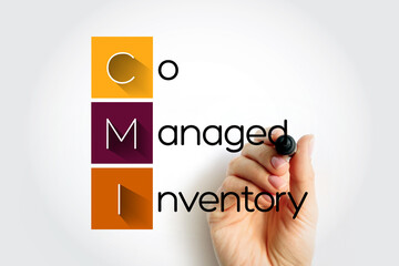 Poster - cmi co managed inventory - business arrangement made between the supplier and the customer, acronym 