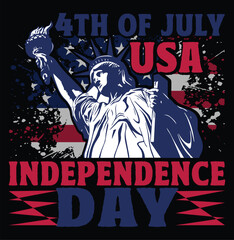 Wall Mural - inindependence day tshirt art vector