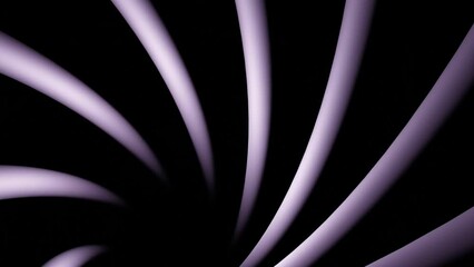 Poster - Rotating 3d lines on black background. Design. Tubes move in rotating whirlpool on black background. Rotating abstract whirlpool of lines in dark
